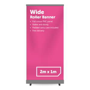 2m x 1m Wide Roller Banner - Wide Roller Banner - UK Banner Printing - 1
